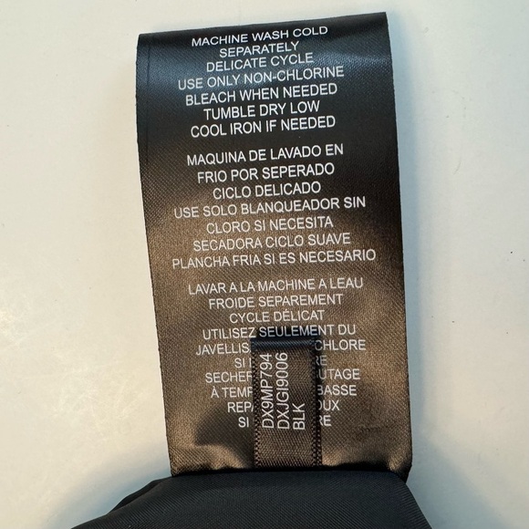 NWT Donna Karan DKNY Utility Jacket Coat Black Small Waterproof - Picture 12 of 15